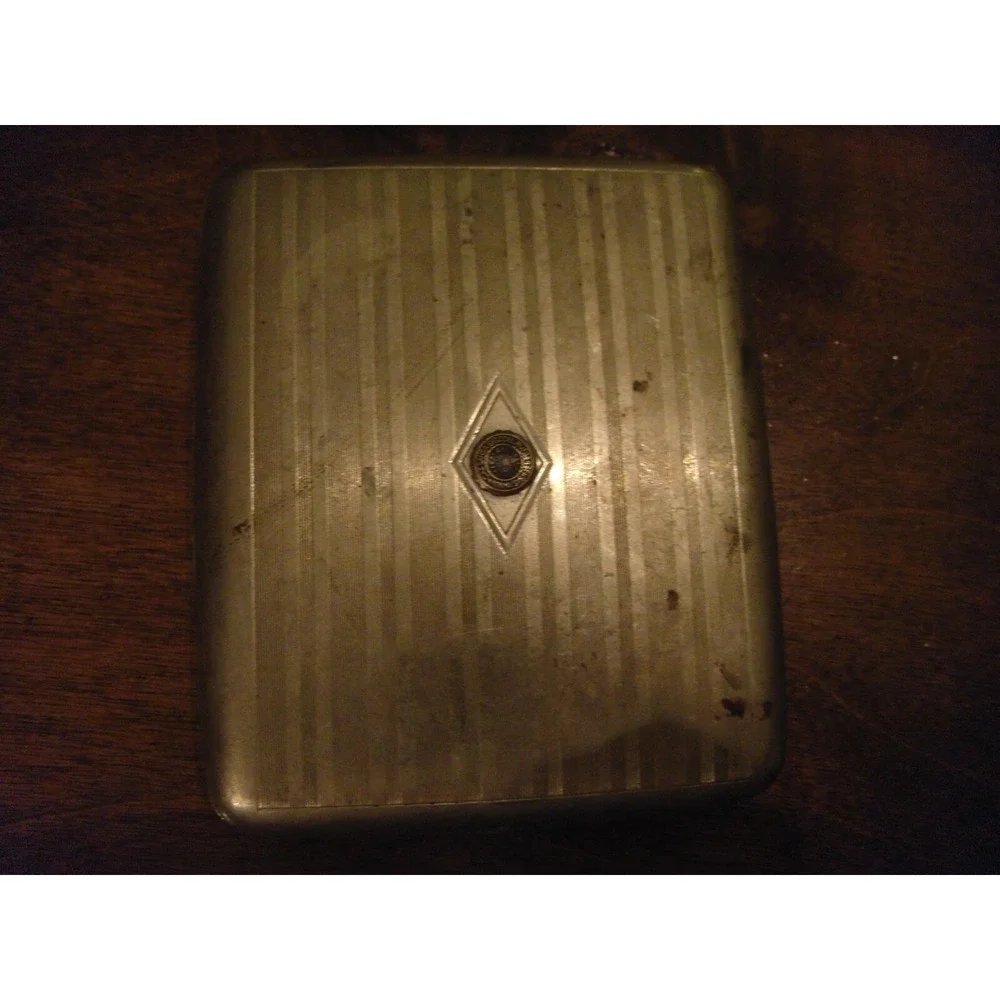 RUTGERSENSIS-IN‎ NOVA-CAESAREA SIG COLL vintage Yankee Duplex cigarette case